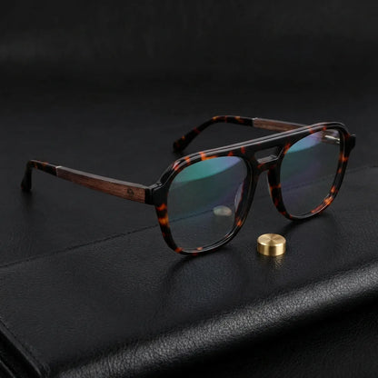 Vista frontal de Orson gafas ópticos color carey tortoise para hombre y mujer #color_carey
