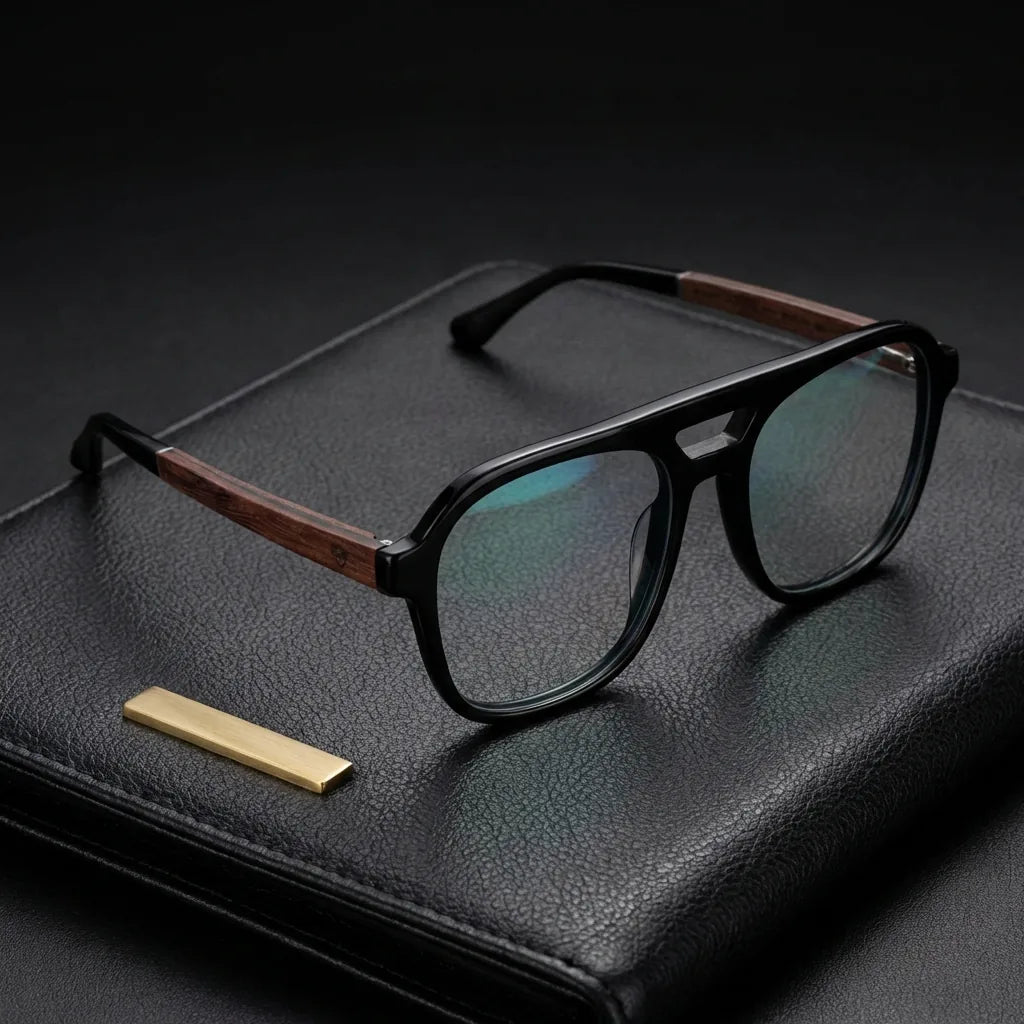 Orson lentes graduados negro vista frontal para hombre y mujer #color_negro