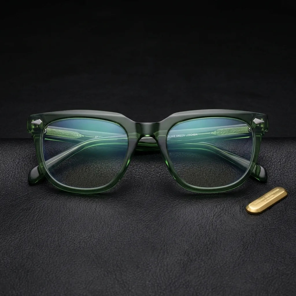 Selkie anteojos ópticos mujer verde diseño frontal #color_verde