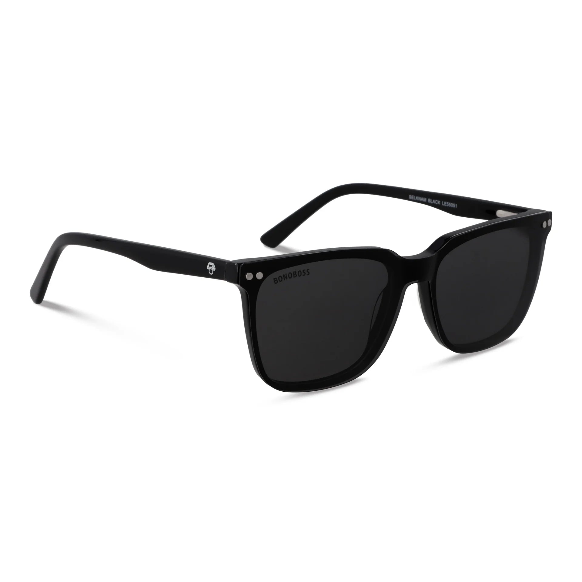 Lentes opticos Selknam Clip Sol Negro marco premium Bonoboss Chile #color_negro