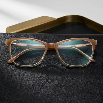 Frontal Sofia L lentes ópticos hombre amarillo vivo diseño ligero #color_amarillo