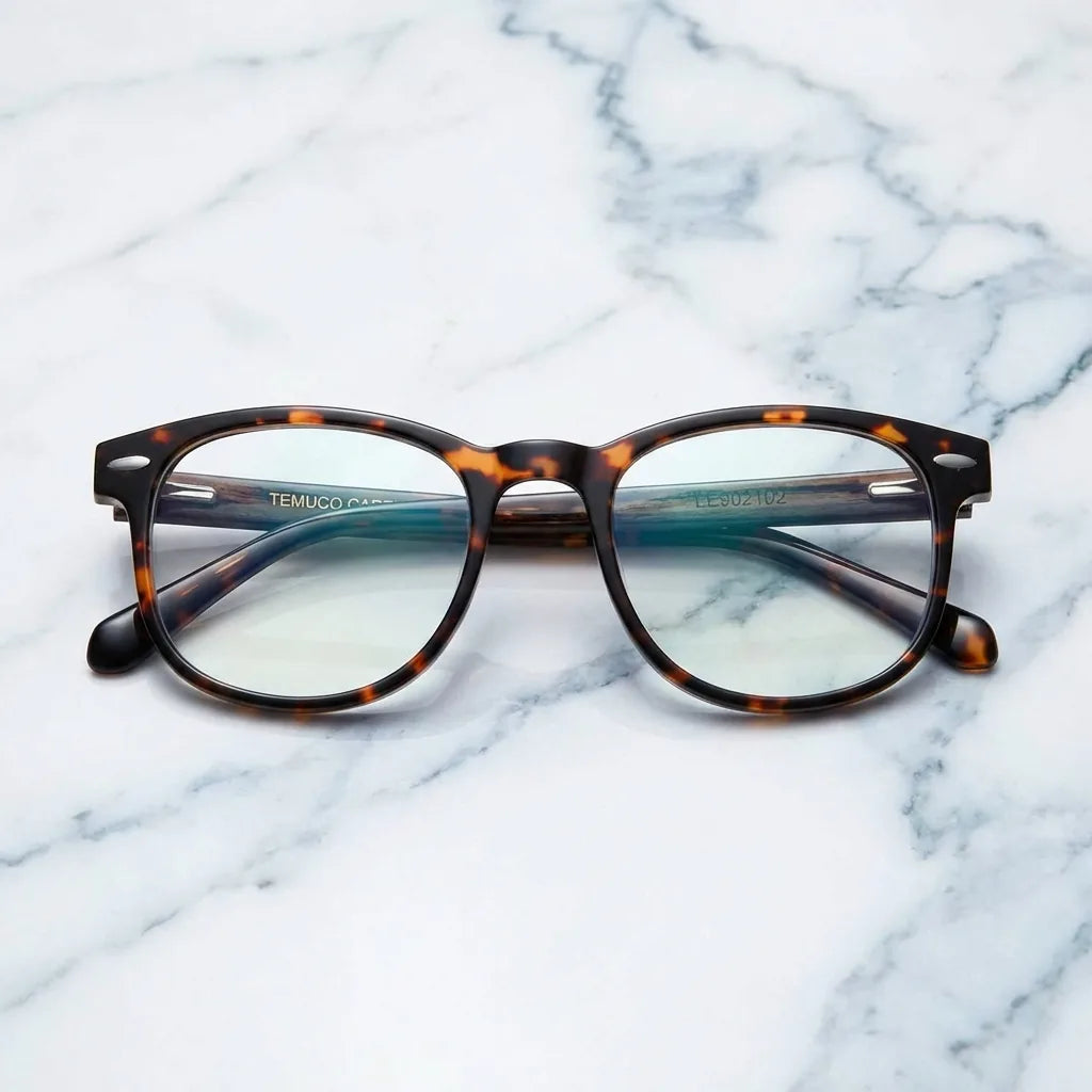 Frontal Colbún lentes ópticos hombre estampado tortuga carey bisagra reforzada #color_carey