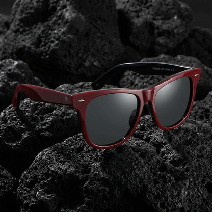 Rojo clásico Valencia lentes de sol UV400 unisex frontal #color_rojo