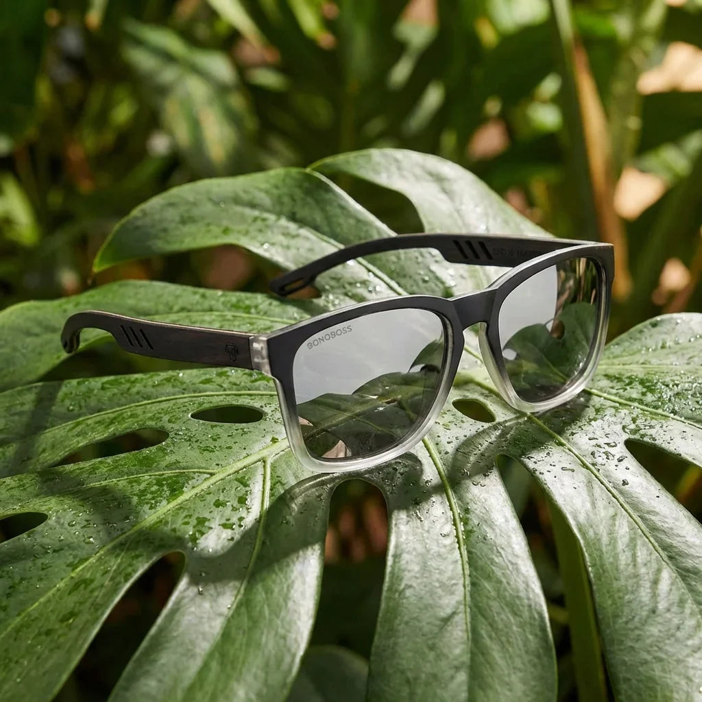 Primer plano frontal Waimea lentes de sol mujer espejado gris #color_espejado-gris