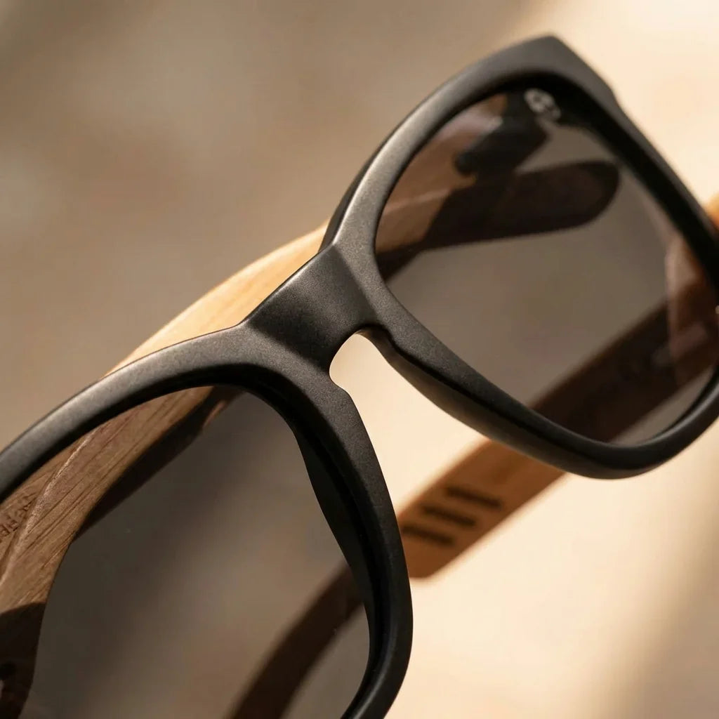 Waimea lentes de sol hombre premium negro azabache vista frontal #color_negro