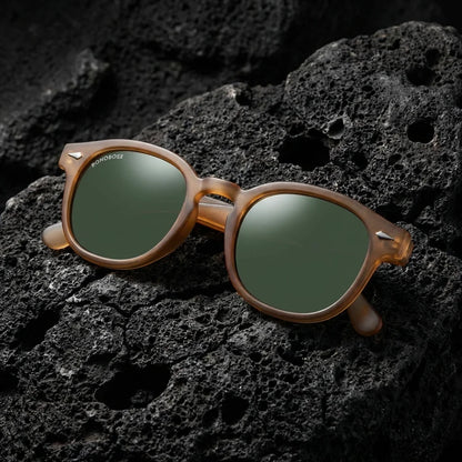 Close-up Waimea RPET gafas de sol mujer café detalle premium #color_brown