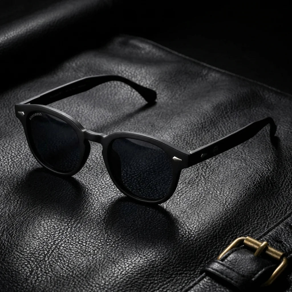 Modelo Waimea RPET lentes polarizados hombre negro azabache frontal #color_negro