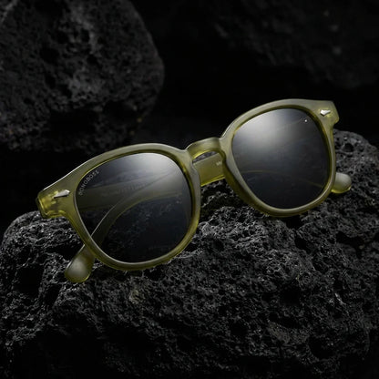 Detalle textura Waimea RPET anteojos de sol madera olive #color_olive
