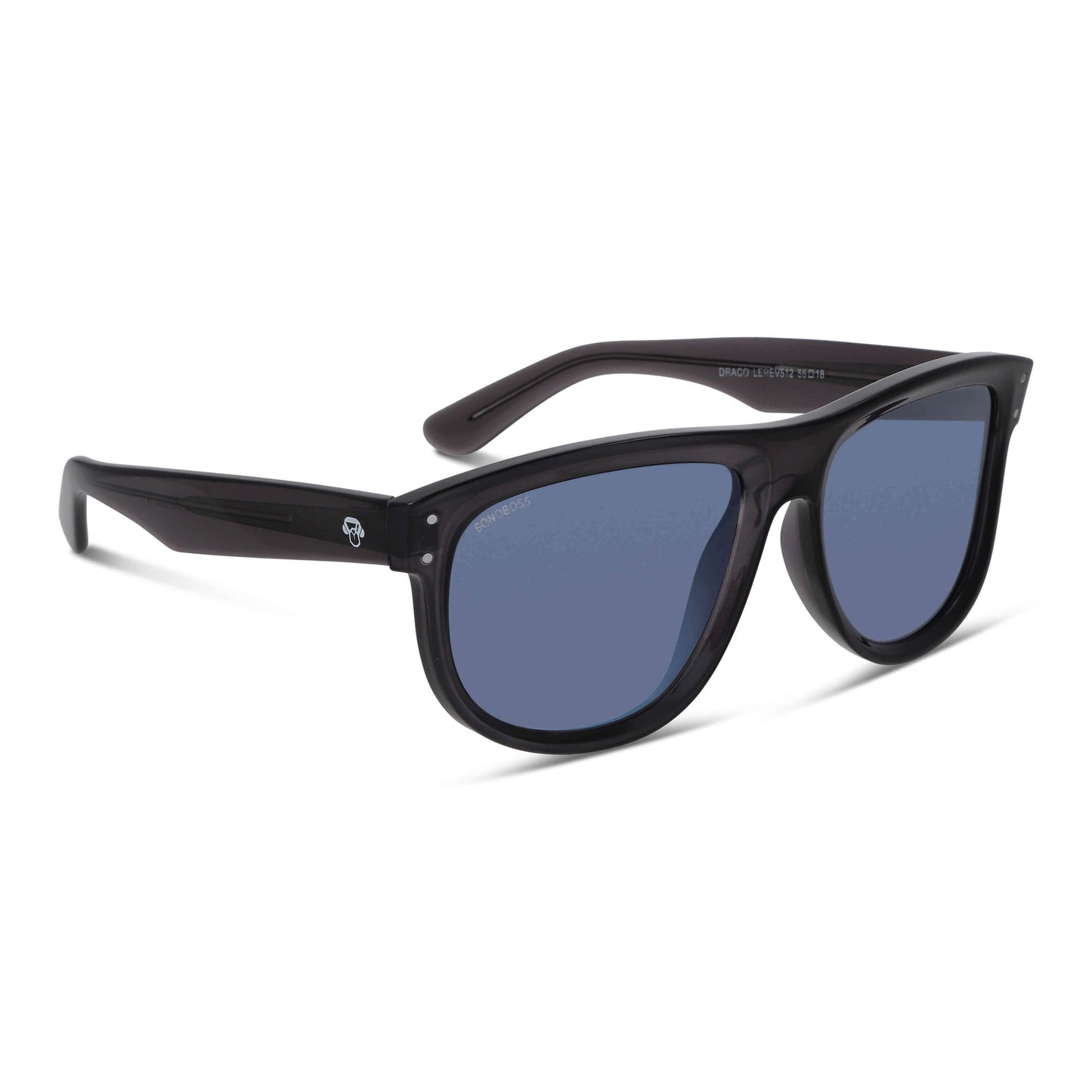 Frontal GirlFriend Reverse lentes de sol hombre cristal espejado gris plástico reciclado #color_espejado-gris