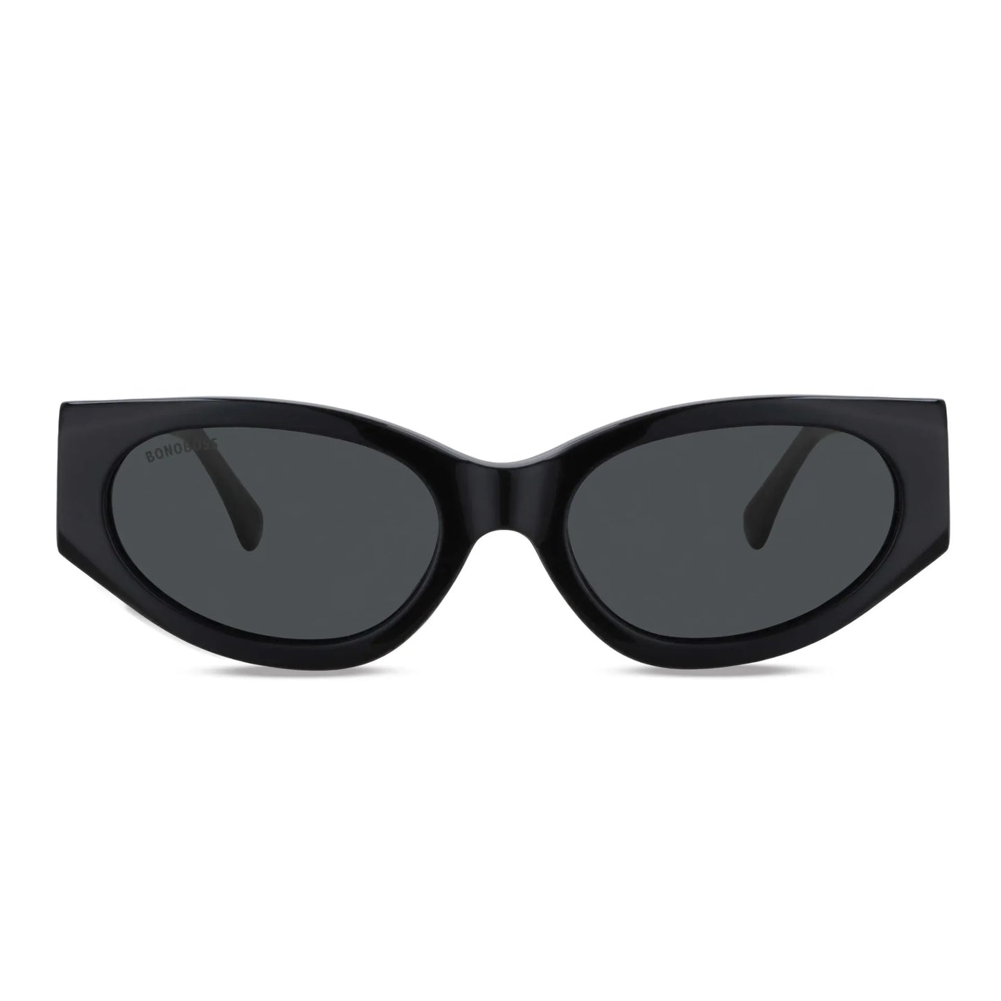 Milán lentes polarizados hombre estilo retro presentación frontal tono negro #color_negro