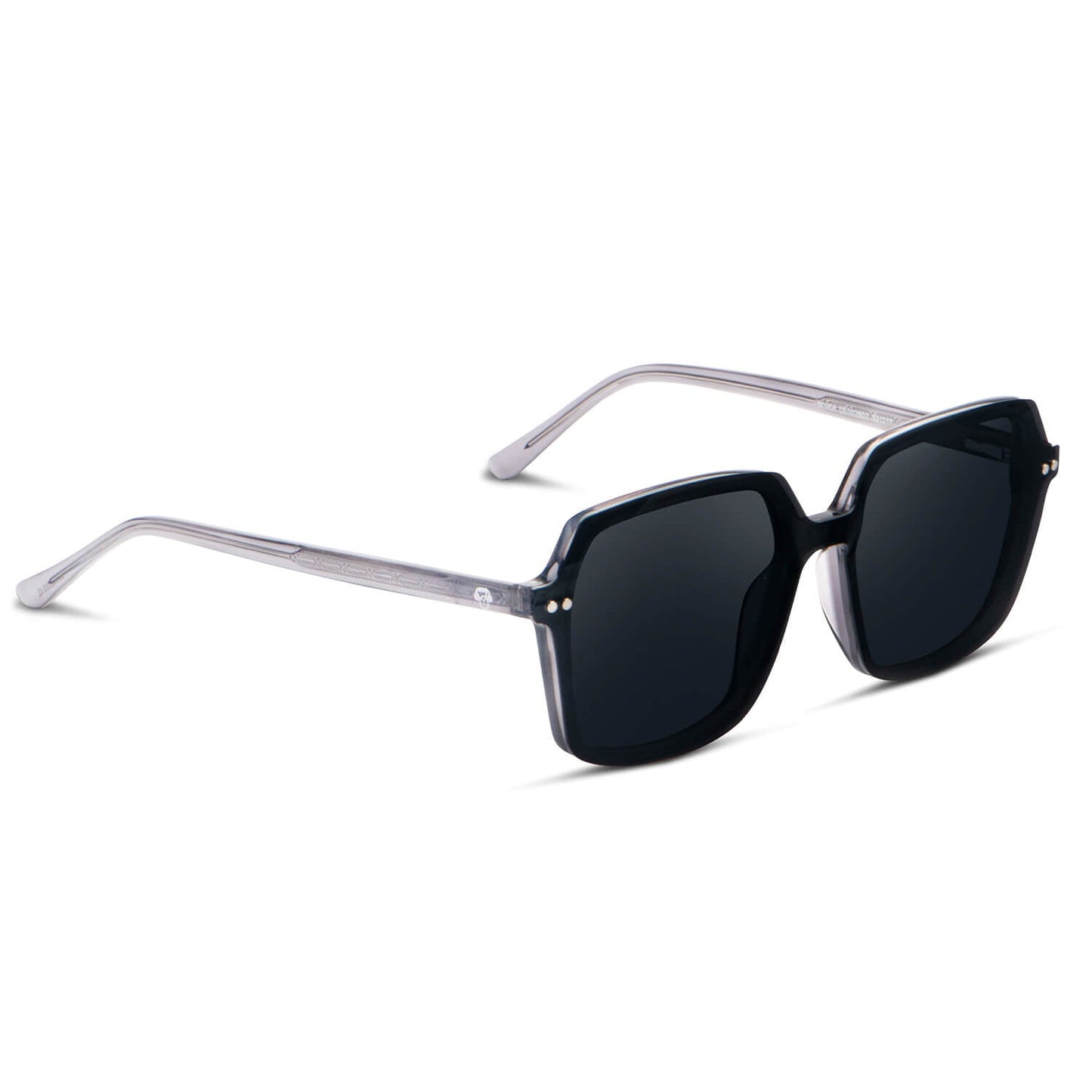 Myka Clip Sol lentes con imán transparente vista angulada 3/4 para mujer #color_transparente