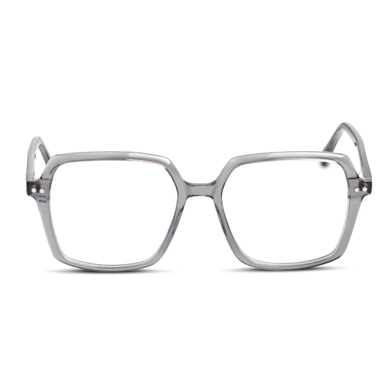 Myka Clip Sol lentes clip on transparente diseño frontal para mujer #color_transparente