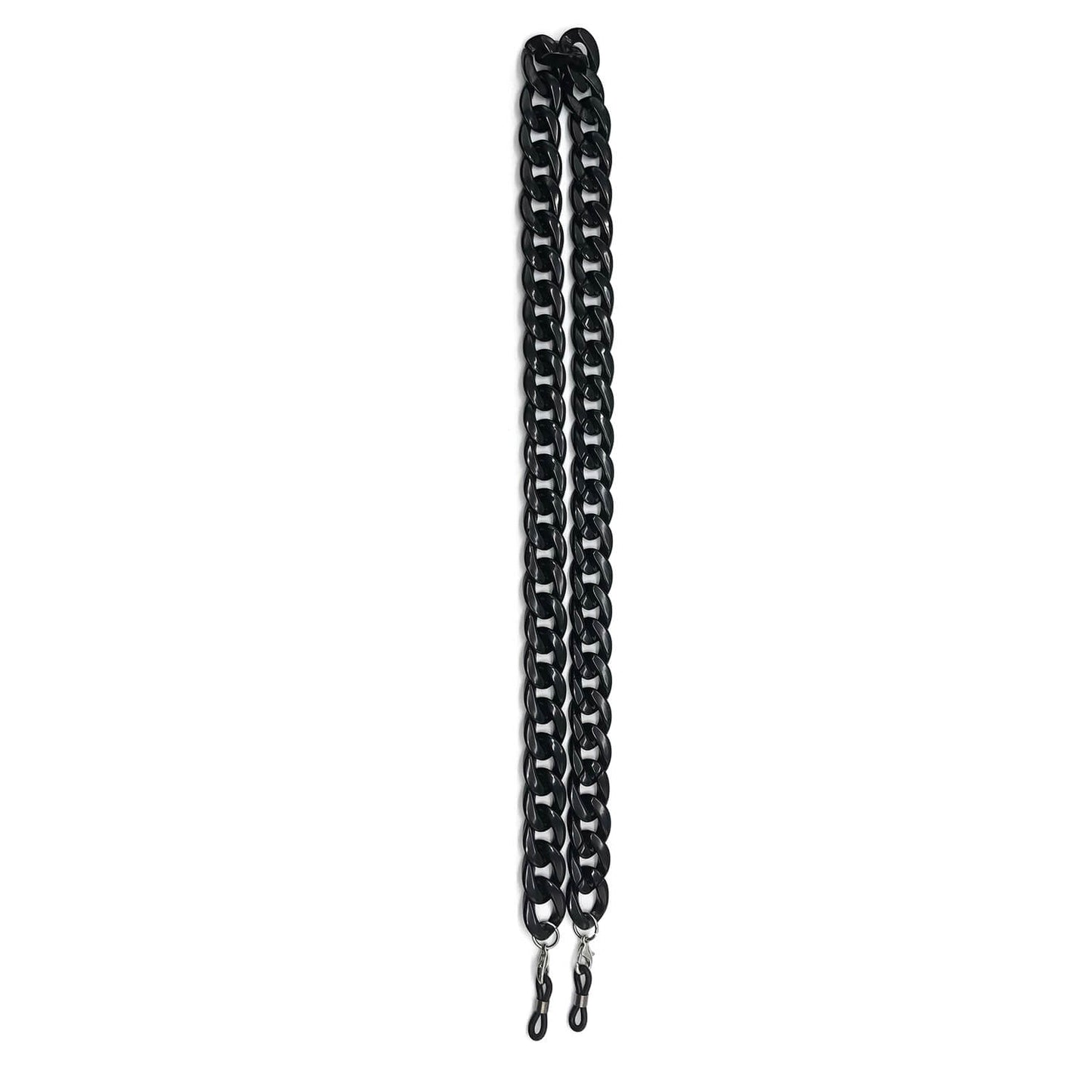 straps o colgante de anteojos fashion de moda para mujer con acetato reciclado de color negro #color_negro