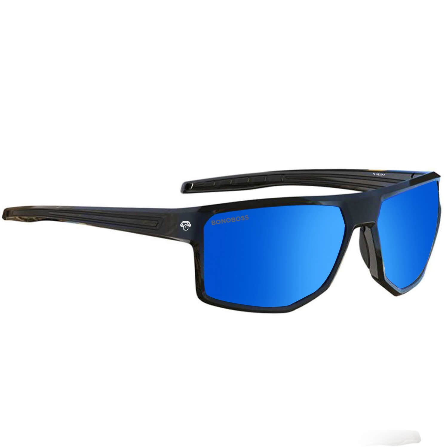 anteojos de sol deportivos polarizados  para hombre y mujer de color azul  curvos  #color_azul