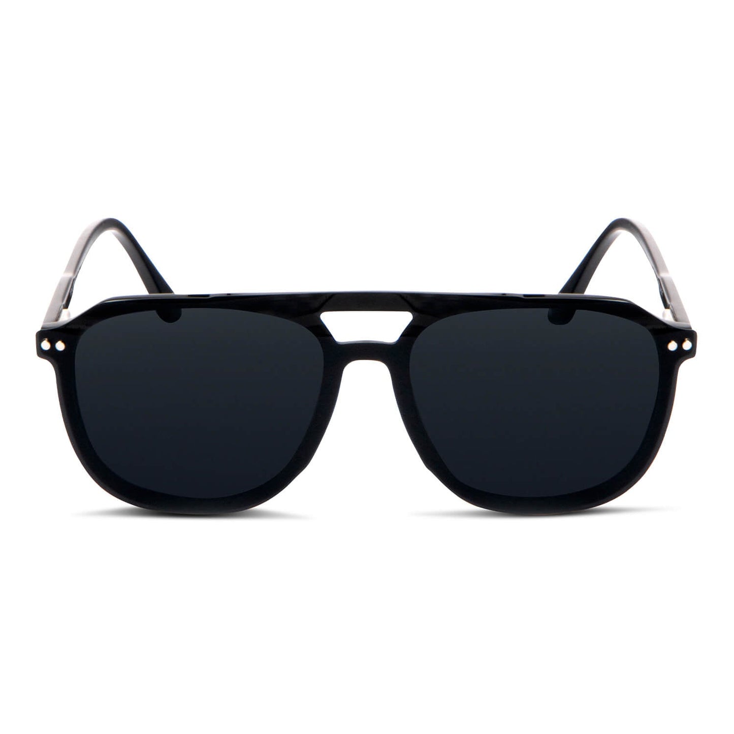 Packshot frontal Orson Clip Sol lentes clip on hombre color negro #color_negro