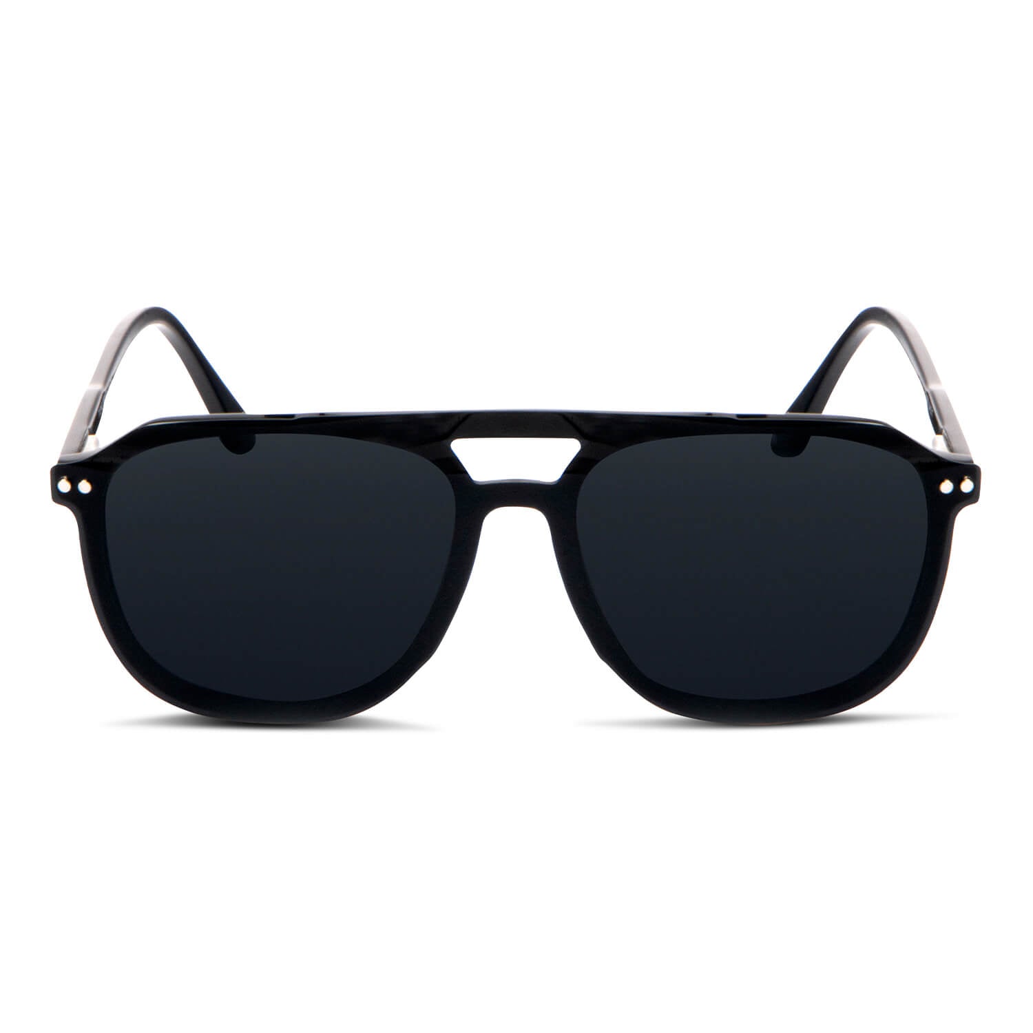 Packshot frontal Orson Clip Sol lentes clip on hombre color negro #color_negro