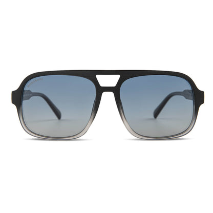 Frontal Orson RPET lentes de sol hombre tono negro plástico reciclado #color_negro