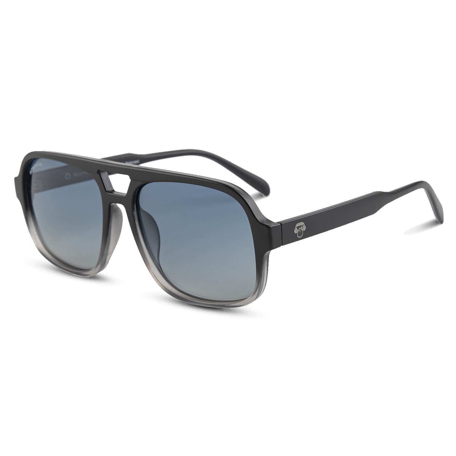 Negro azabache Orson RPET lentes de sol mujer vista de frente #color_negro