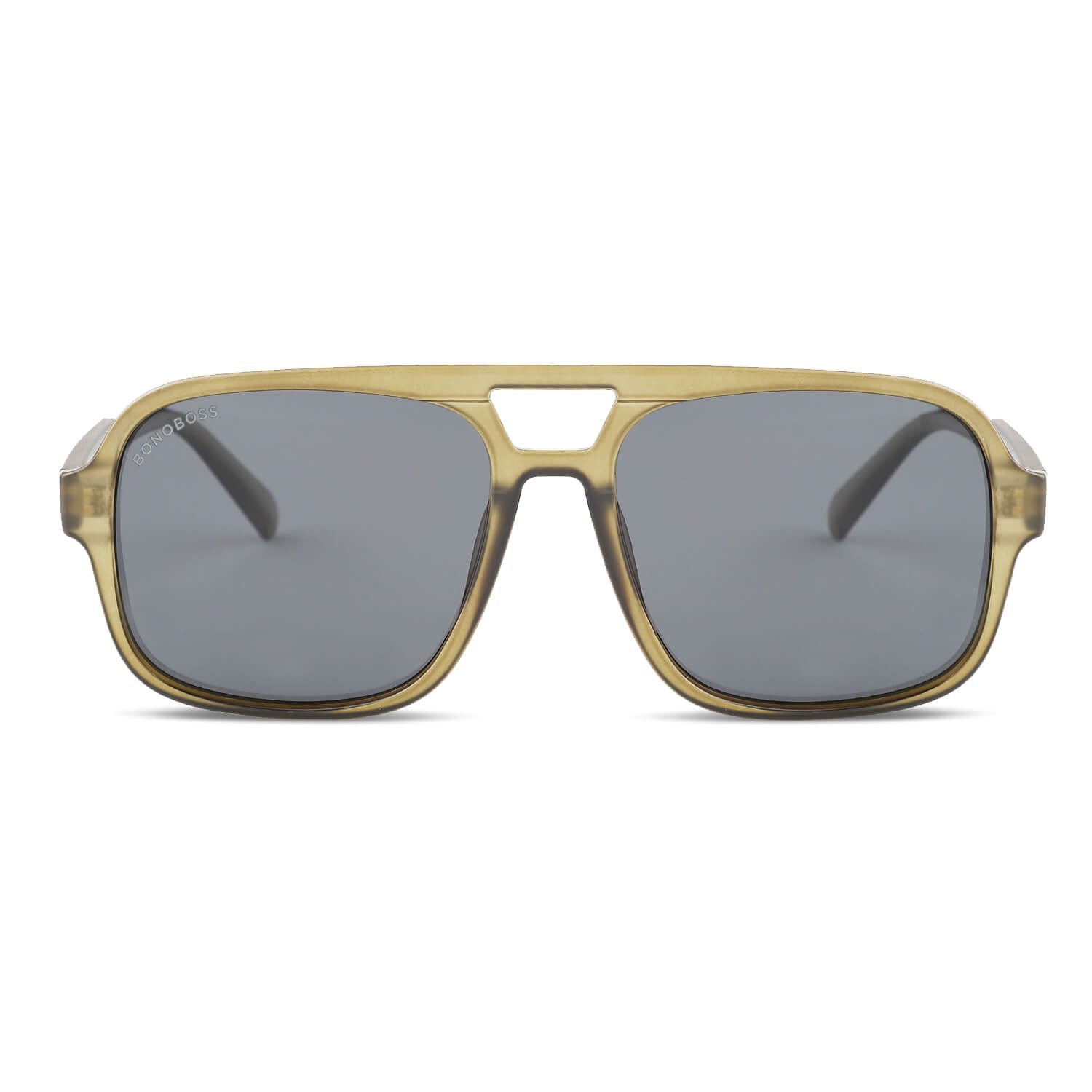 Packshot frontal Orson RPET lentes polarizados hombre tono olive #color_olive