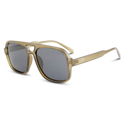 Orson RPET lentes de sol UV400 acabado verde olive estilo retro para hombre y mujer #color_olive