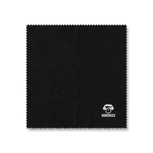 Paño de Microfibra para Lentes Bonoboss 17x15 cm — vista frontal sobre fondo blanco, set de 3 unidades