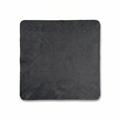 Paño de Microfibra Luxury Bonoboss 30x30 cm — color negro vista frontal sobre fondo blanco, para lentes y joyas #color_negro