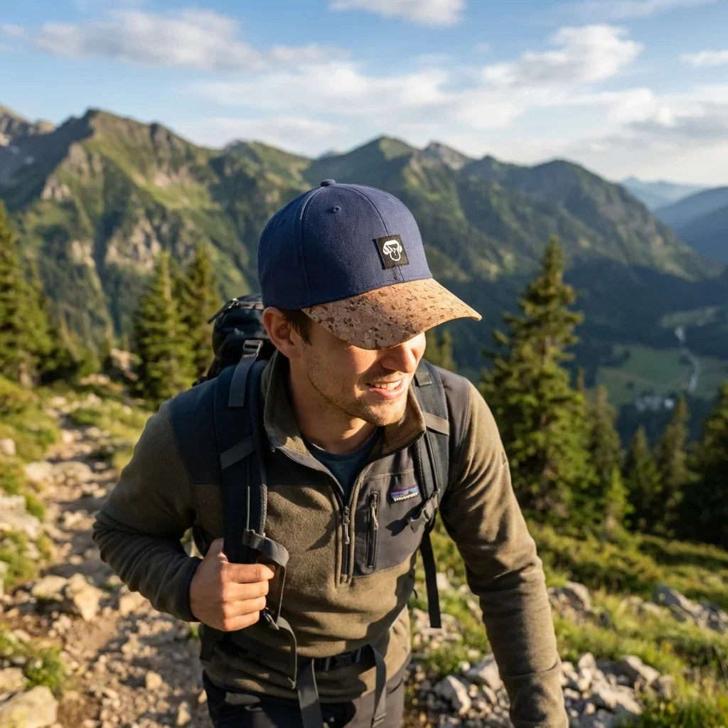 Gorro de corcho ecológico hiking montaña naturaleza Bonoboss