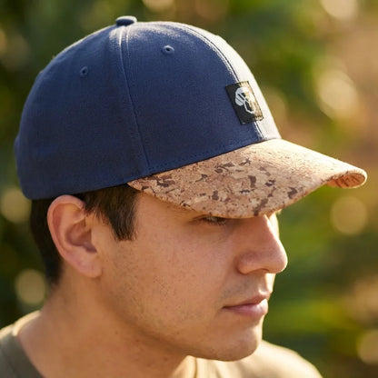 Gorro de corcho ecológico retrato perfil textura corcho Bonoboss