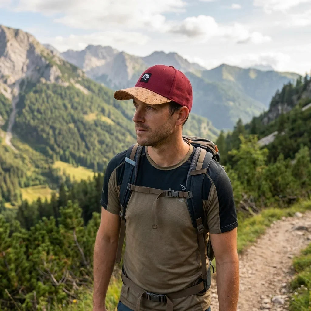 Gorro de corcho ecológico hiking montaña naturaleza Bonoboss