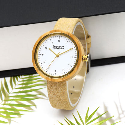 Pingueral Olivo relojes mujer de frente con resistente al agua