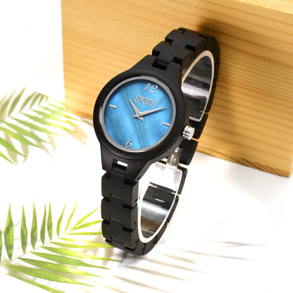Vista frontal Zapallar Sándalo Nácar Natural relojes hombre color