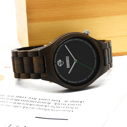 Vista frontal Hicka Sándalo relojes hombre color