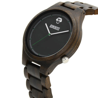 Vista frontal de Hicka Sándalo relojes mujer color