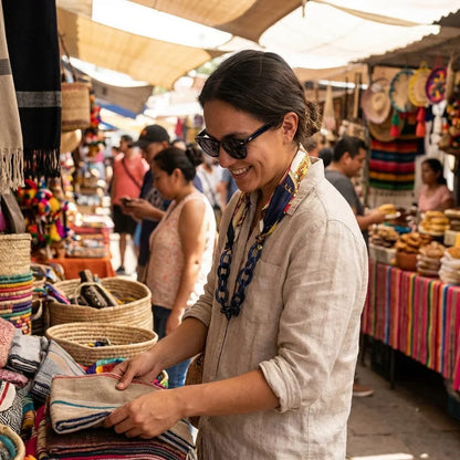 Strap pañuelo para lentes azul en mercado feria casual Bonoboss #color_azul