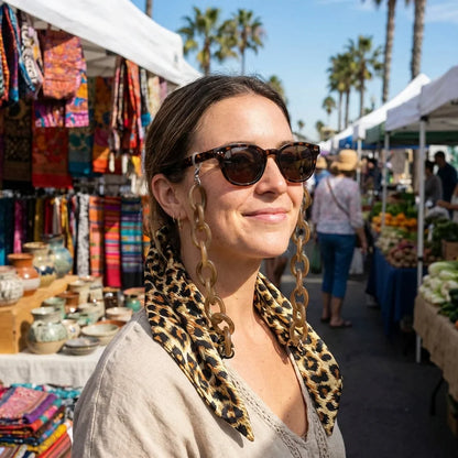 Strap pañuelo para lentes carey en mercado feria casual Bonoboss #color_carey
