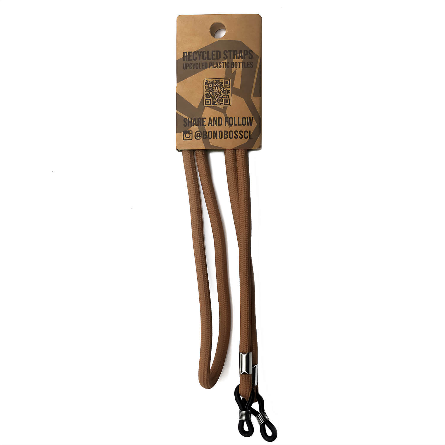 Packshot frontal Strap Plástico Reciclado accesorio para lentes tono café #color_brown