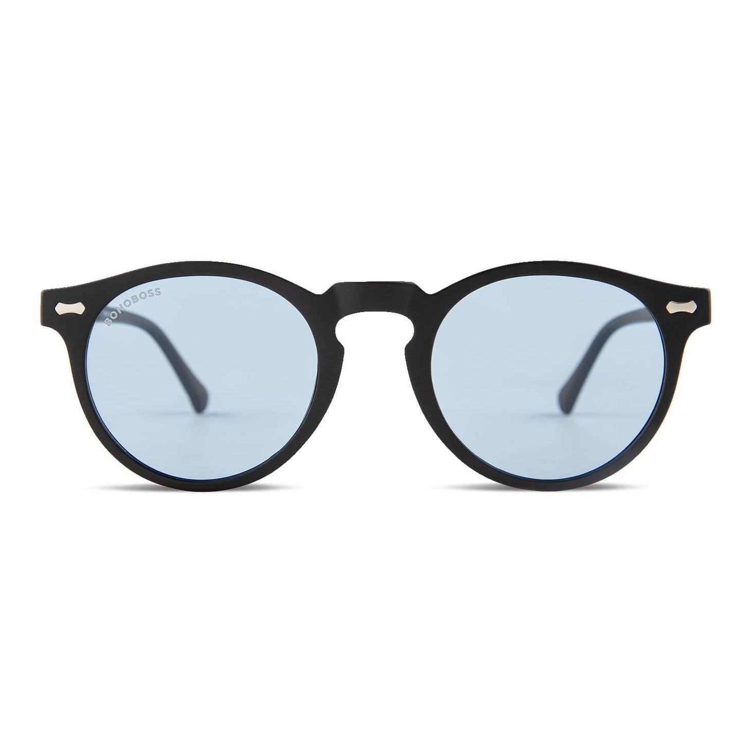 Negro azabache Temuco RPET lentes de sol mujer vista de frente #color_negro