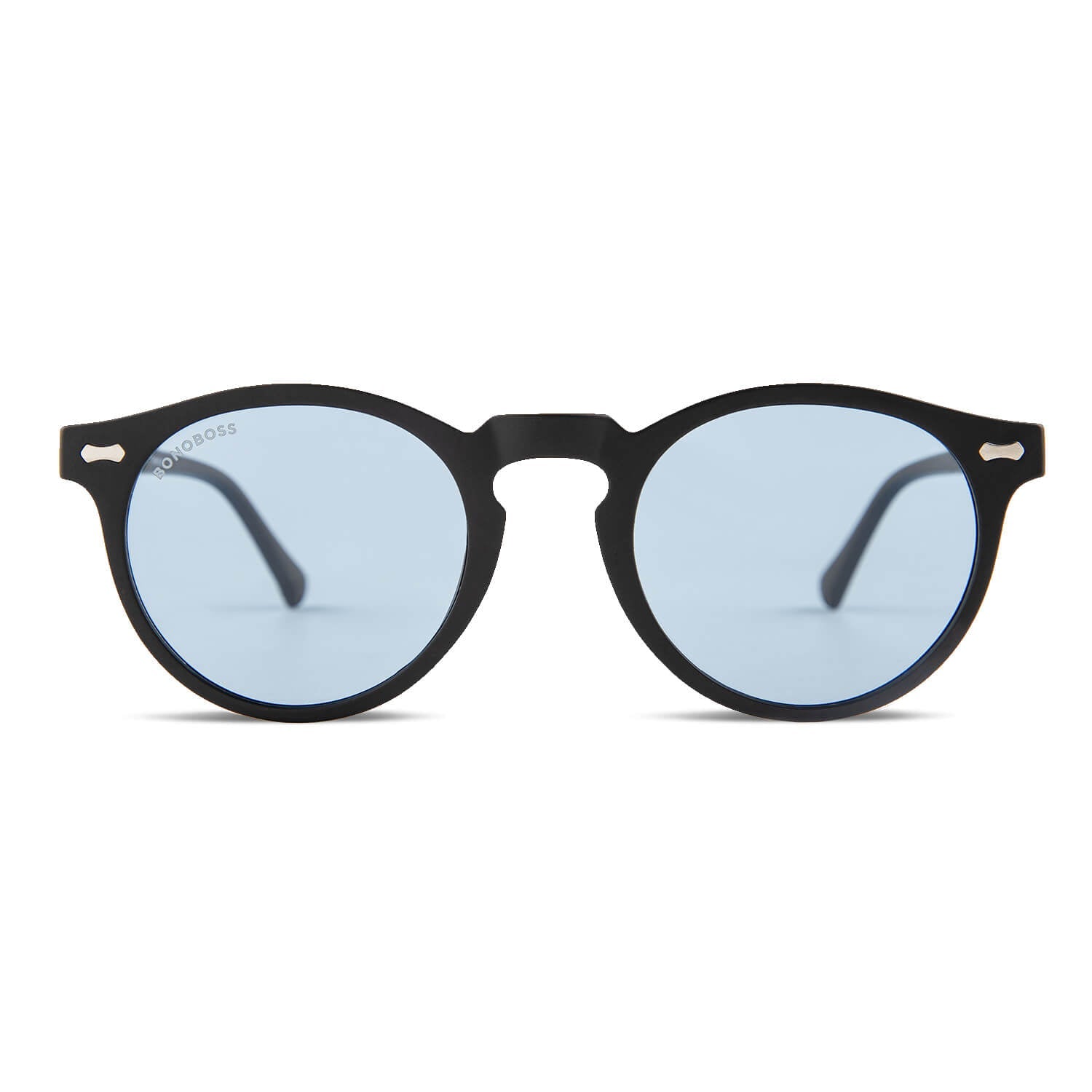 Negro azabache Temuco RPET lentes de sol mujer vista de frente #color_negro