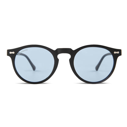 Negro azabache Temuco RPET lentes de sol mujer vista de frente #color_negro