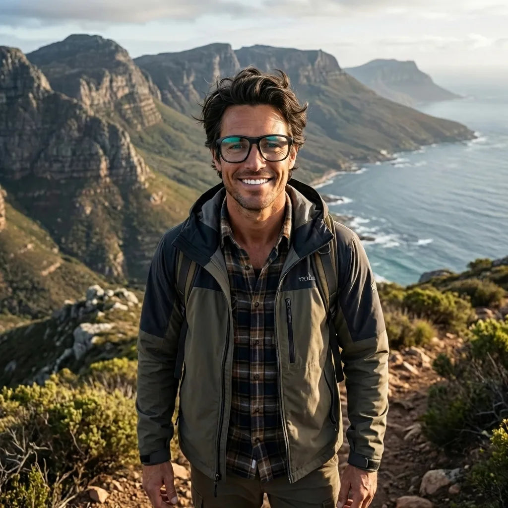Hombre con Tom negro lentes con receta estilo urbano #color_negro