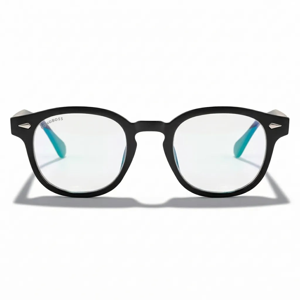 Lentes opticos Waimea RPET espejado-azul antirreflex receta optica Bonoboss #color_negro #foto_frontal