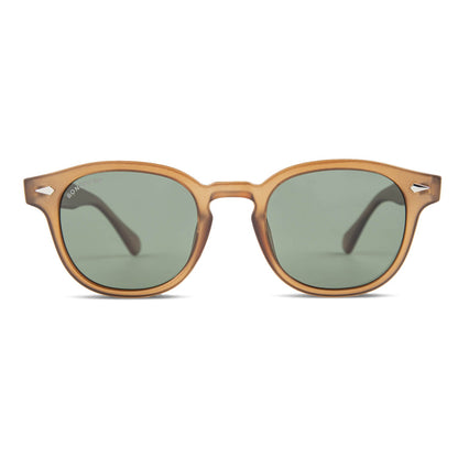 Brown Waimea RPET lentes de sol mujer vista de frente #color_brown