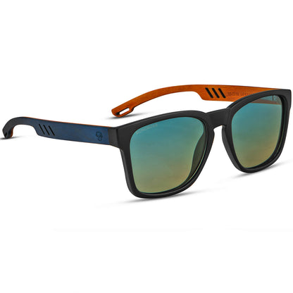 anteojos de sol rectangulares polarizados negros para hombre y mujer con lentes de color degrade azul #color_degrade-azul