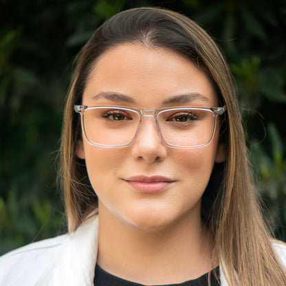 Zeus Clip Sol lentes ópticos y de sol magnéticos transparente diseño frontal para mujer #color_transparente