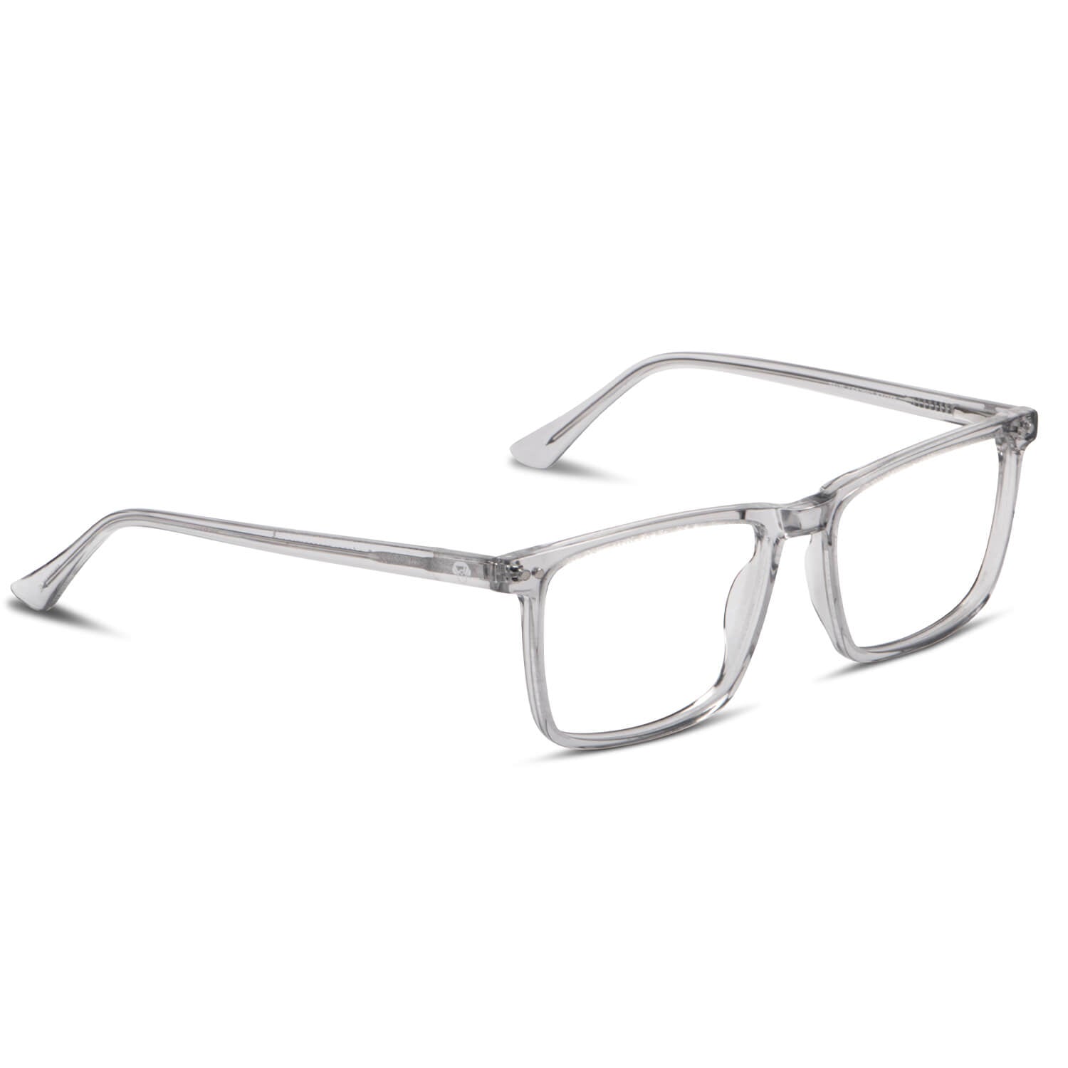 Zeus Clip Sol lentes con imán transparente vista angulada 3/4 para mujer #color_transparente